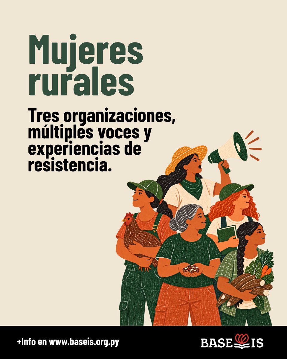 baseispy's tweet photo. 🌱 En el Día Internacional de las Mujeres Rurales, recuperamos las voces y experiencias de mujeres organizadas de AMUCAP, CONAMURI y la FNC.

Sus luchas muestran los vínculos entre la crisis ecológica, el modelo extractivista y las desigualdades de género.

🧵 Abrimos hilo 👇 https://t.co/4YbwfSH8co