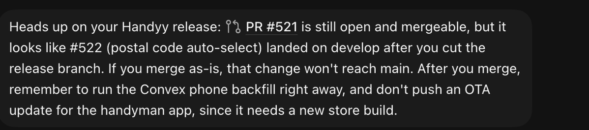 mattchiangdev's tweet photo. Grok bot was reading my github and updating me that i have PRs not merged?!

i didnt tell it anything! https://t.co/BQ7S5KlM2m