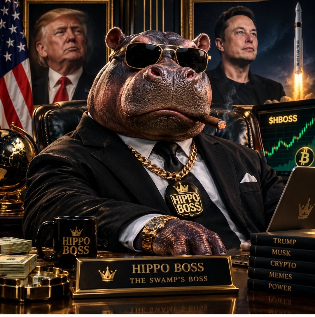 HIBOSS2359's tweet photo. 🦛👑 THE SWAMP HAS A BOSS.

Meet HIPPO BOSS ($HBOSS) — Solana's next meme legend. 🔥💰

Stay tuned. Stay ready. The boss is coming. 🚀

#HBOSS #Solana #Memecoin #PumpFun #CryptoTwitter #MemeCoin https://t.co/vFIA4a7FSc