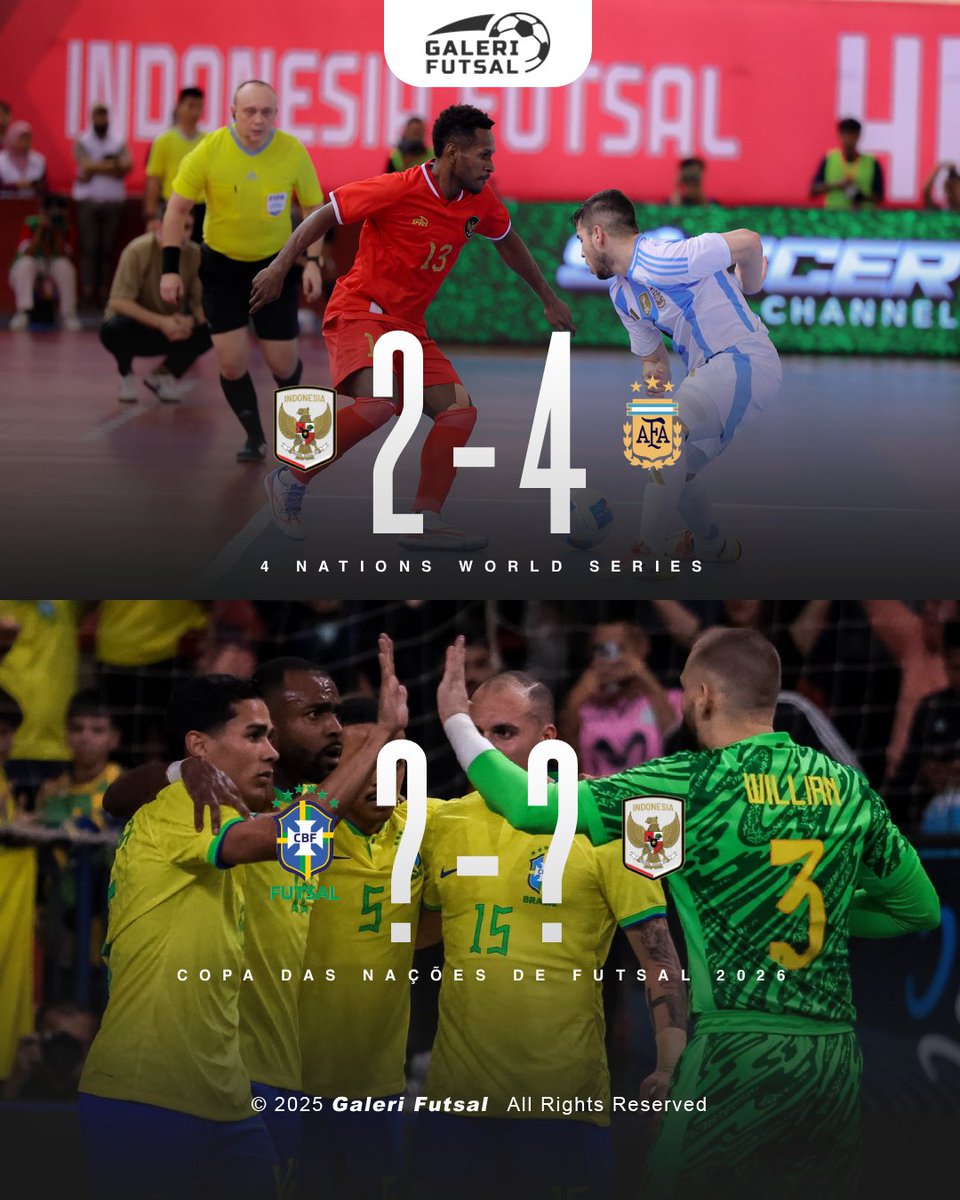 galerifutsalfc's tweet photo. Timnas Futsal pernah berhadapan dengan rank 4 di 4 Nation World Series. Kali ini akan menghadapi rank 1.

Prediksi skor Sob?

#GaleriFutsal #TimnasFutsal https://t.co/D1gP7v7jKm