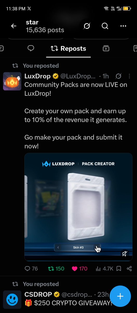 capybaragirly's tweet photo. @LuxDropCom already reposted the post, fam. thank you so much for this <3

tagging @pttsmaeow https://t.co/xAShrMFvzK