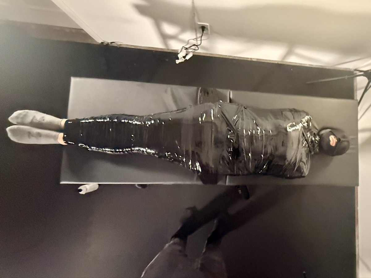 yoursubalexis's tweet photo. Stayed home today and made a mummification foot tickling video! There was something about the tight restraint that was a huge turn on. I ended up asking if I could do some dirty things while strapped down! 🥵 https://t.co/47VX5YsAc1