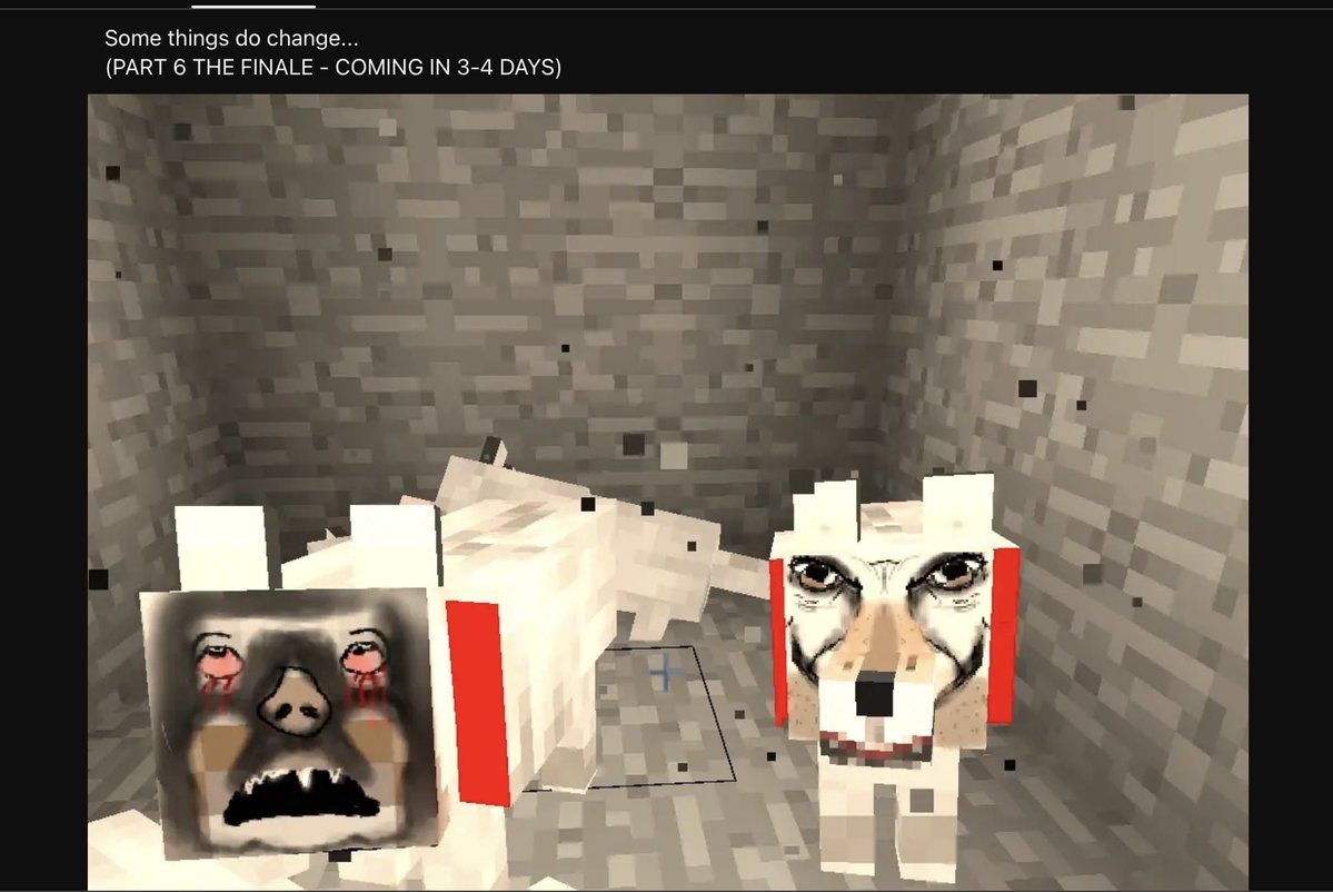 eclipsamoonsta2's tweet photo. What happened to the real Minecraft Jerry dog face 💀 https://t.co/OIfueY8dVH