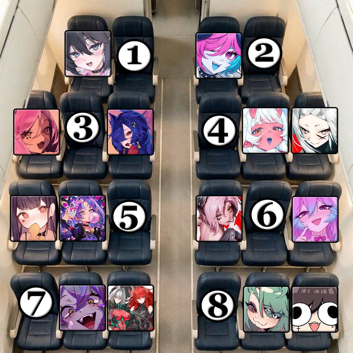 BloodyWeiss_'s tweet photo. Hey, guess what?

You’re on a plane (again) for an 18-hour flight. But this time, you ABSOLUTELY need to sleep for half of this flight, while the others are awake. 💤

Where do you sit? 👀 https://t.co/Xq756sJpId