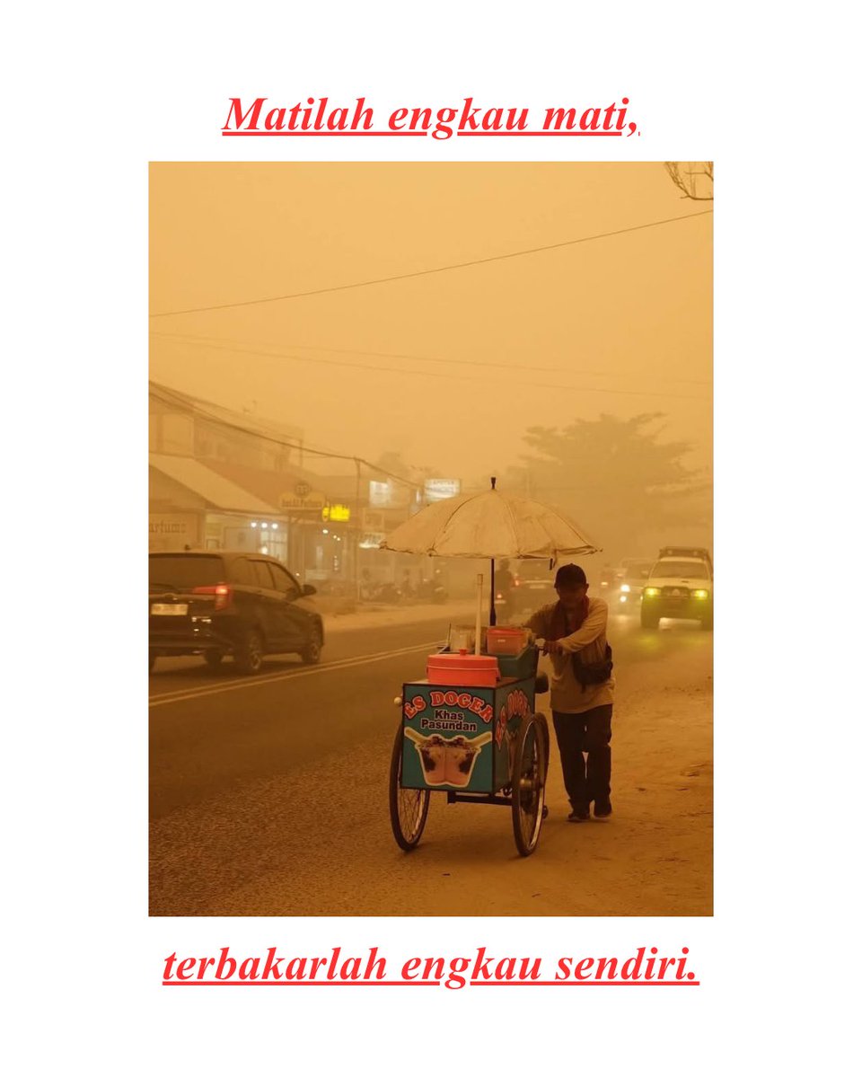 seanfttm's tweet photo. Matilah engkau mati dan tak akan pernah lahir kembali. @prabowo 

#IndonesiaButuhOksigen https://t.co/JE8RpgAmN8