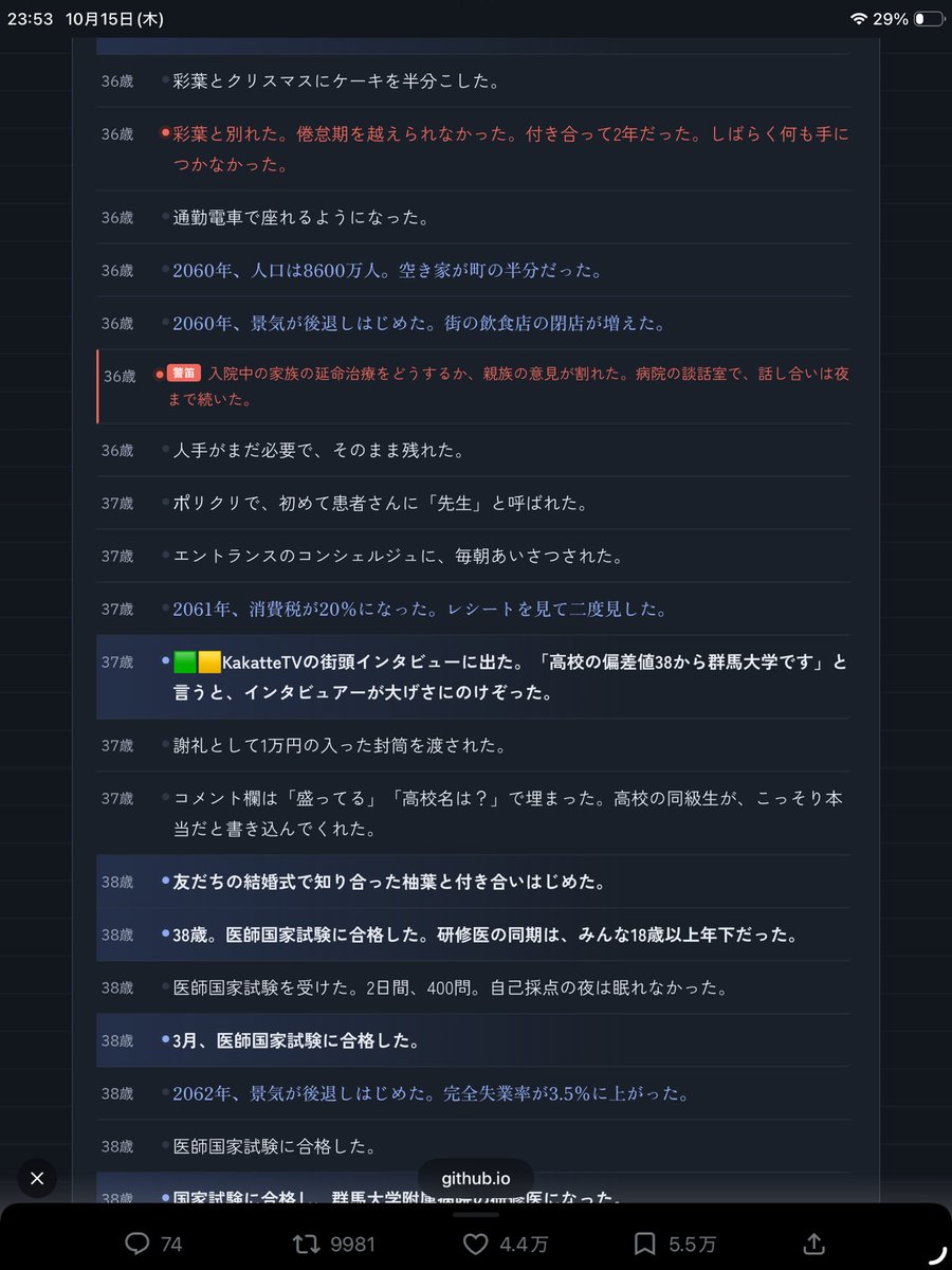 kinggidora333's tweet photo. 話題の人生再現サイト、医学部再受験成功して、wakatte TV 風のに出てて笑う。 https://t.co/WuqirE2RJa