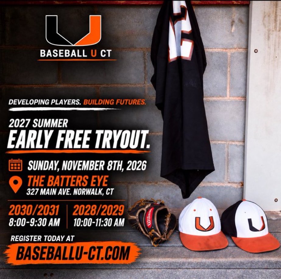 BaseballUCT's tweet photo. Don’t wait! Register today! Out of state players welcome! The leader in player development for the past 17 years in CT! 400+ commitments! 17 straight years w/ 20 or more commitments! #ufam #uct #whosnext https://t.co/D4zCPiDm2l