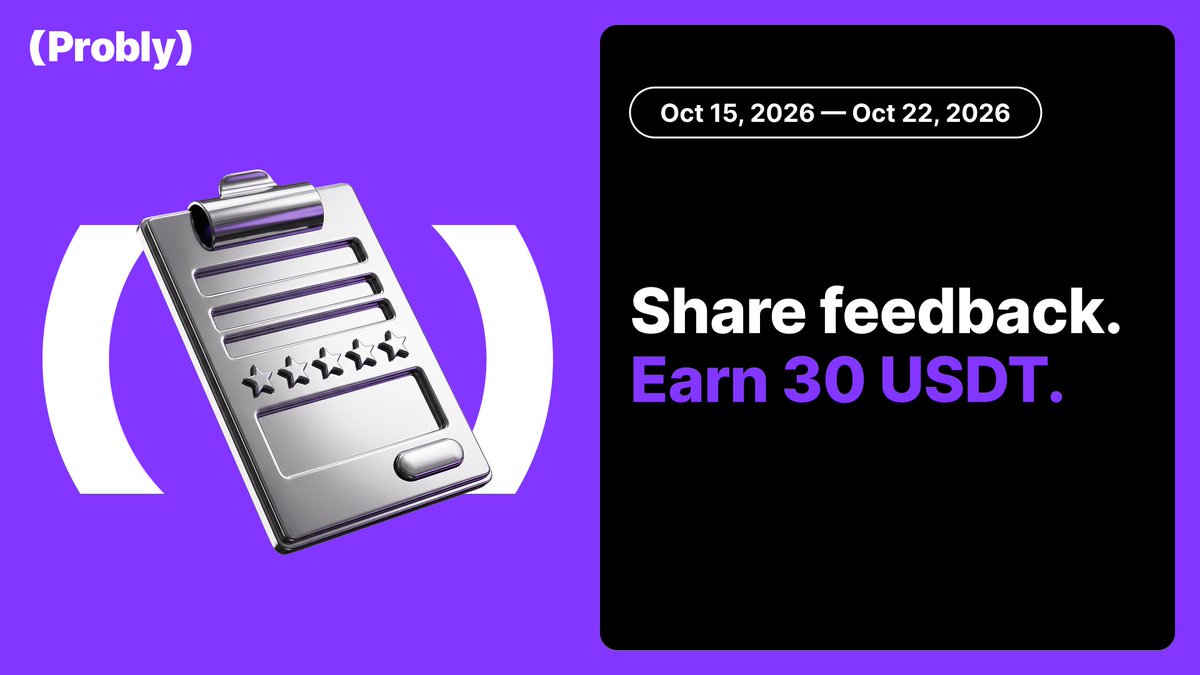 ProblyHQ's tweet photo. We're giving away 30 USDT each to 10 select users who tell us what to build next!

High quality entries are more likely to be chosen.  

Leave your feedback 👇 
https://t.co/aNDEKz9VXP https://t.co/gLQTY0aWC9