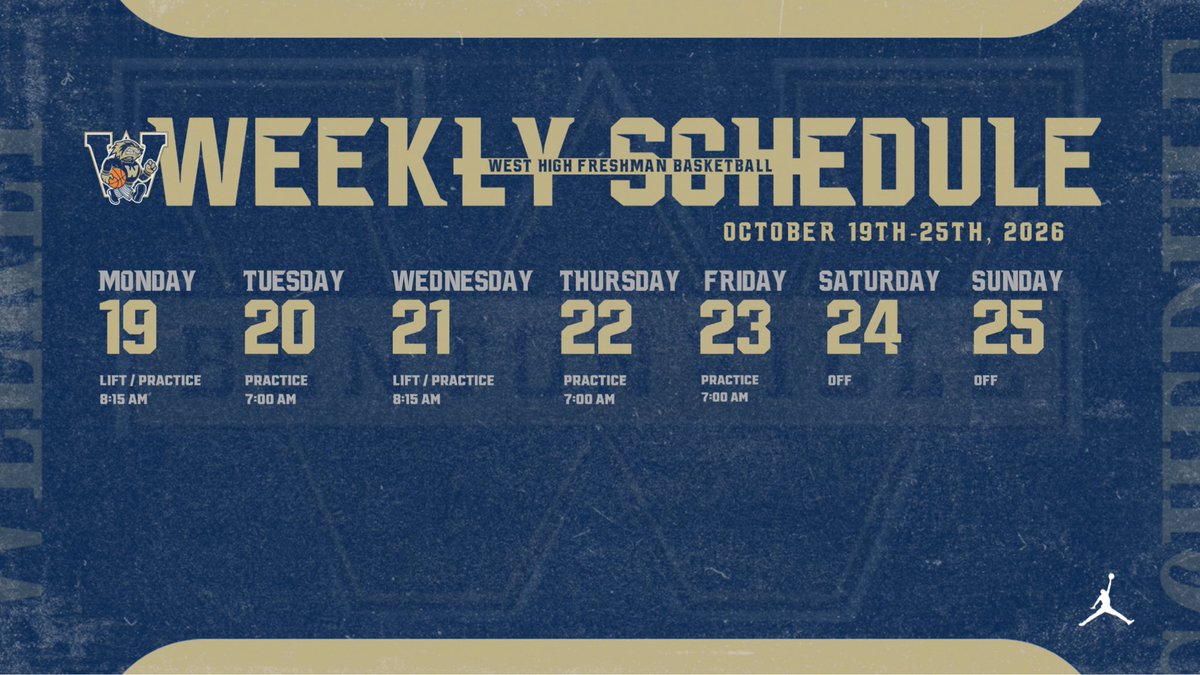 WestHoops_9's tweet photo. Schedule for the upcoming week! #theWESTway https://t.co/tyesjqMYg7