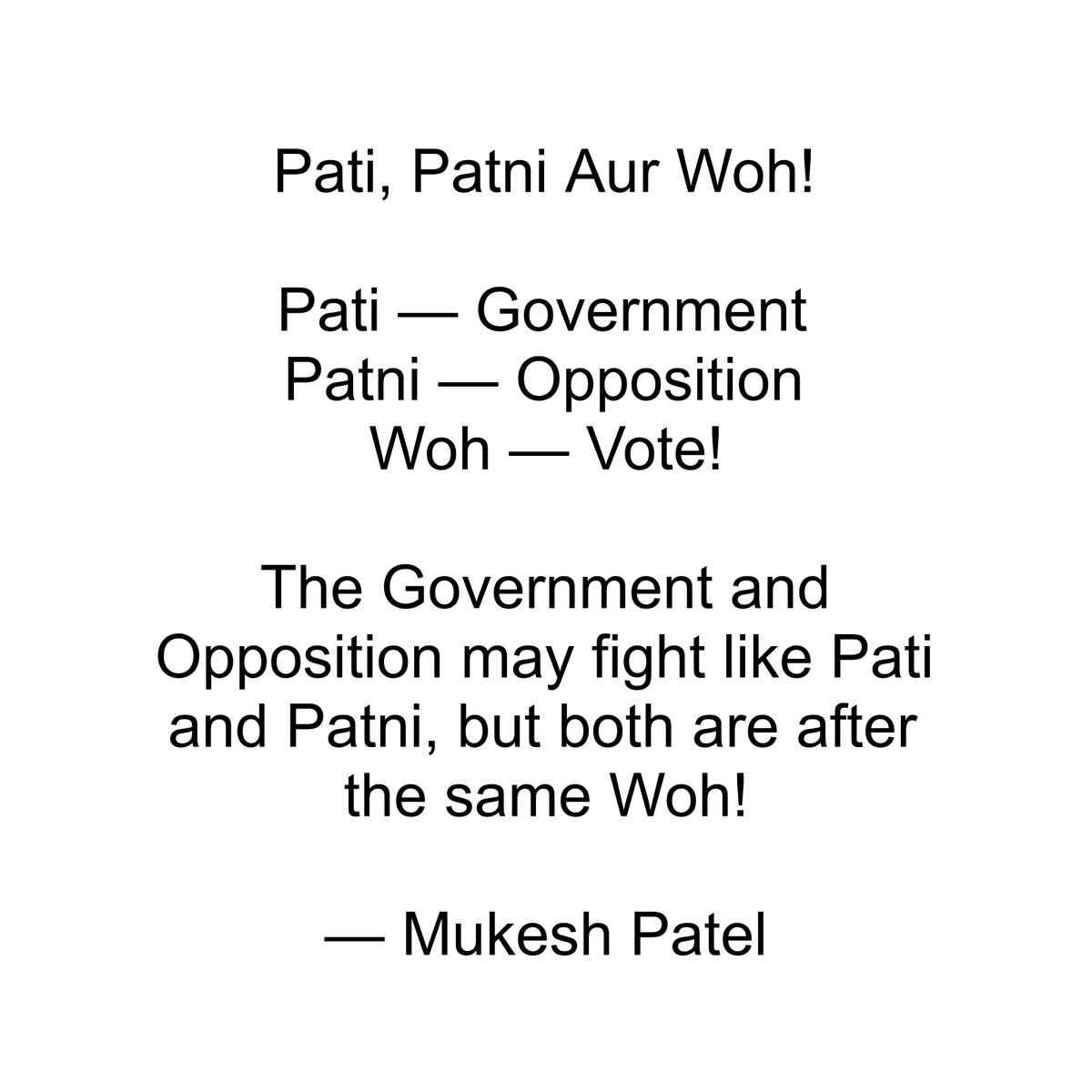 PatelAuthor's tweet photo. #Democrazy https://t.co/3deiwaN9Bo