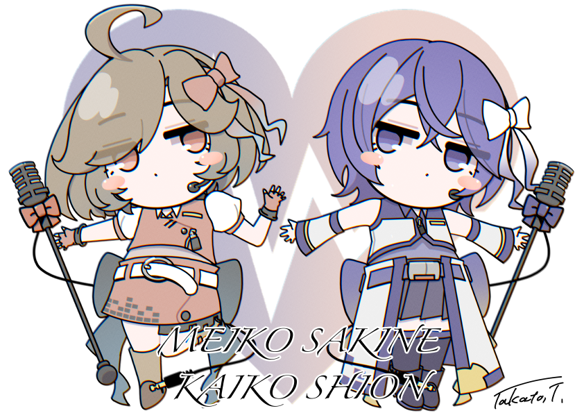 t_y_illust's tweet photo. ミニtkt式咲音メイコ＆ミニtkt式始音カイコ https://t.co/osXrsGpA2r