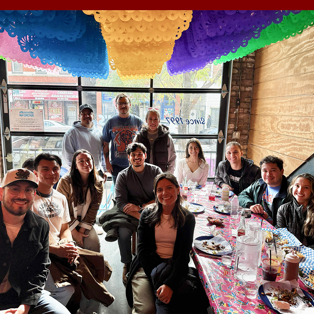 ChicagoBooth's tweet photo. The Hispanic American Business Student Association recently held a mixer to celebrate Hispanic Heritage Month. “It’s a chance to come together and remember where we come from, where we are now, and where we’re going,” says co-chair Hector Quijano. https://t.co/ylrCJ0TF3X