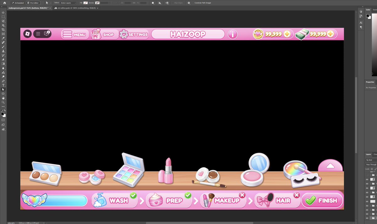 haizoopRBLX's tweet photo. Really excited about this ui layout I created for my game!! 💖💖 https://t.co/jd6knsIqnm