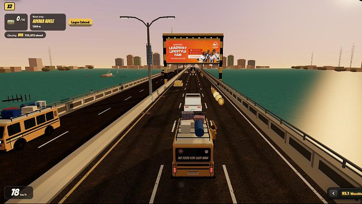 eureka_seamless's tweet photo. The Leadway Lifestyle Fair is now on the road in Danfo Run 🧡

Drive past their boards across Lagos and every city in the game, featuring food, fashion, music, and more, on 24–25 October at SystemSpecs HQ, Oniru.
@theleadwaygroup 

Register for free for the fair 👇
https://t.co/MATdUDztJ4