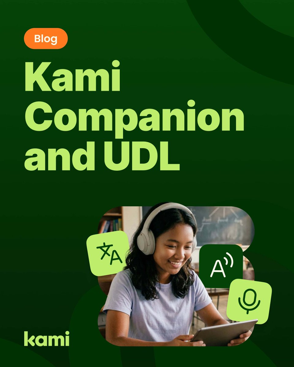 KamiApp's tweet photo. Tip: use voice typing in Kami Companion with students who think faster than they type. They dictate. The ideas get captured. Writing fluency isn't the barrier anymore. #KamiCompanion #UDL #edtech https://t.co/q0O4naV3bD https://t.co/I8PPOSrQsy