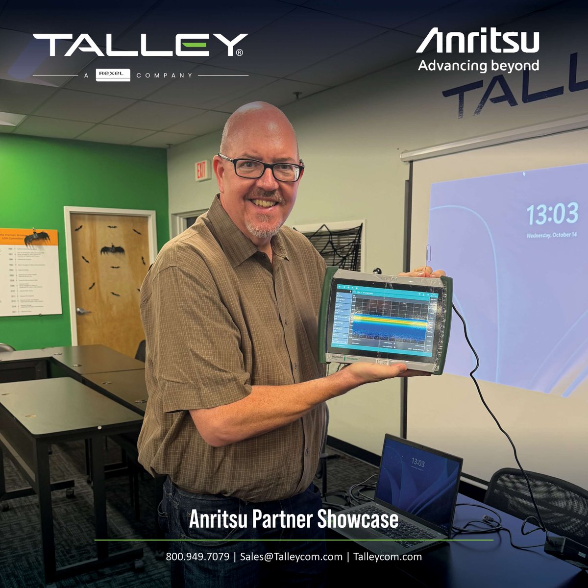 TalleyLLC's tweet photo. Thank you to everyone who attended our Anritsu Partner Showcase and helped make it a success! Special thanks to Marty for sharing his expertise and insights with our attendees. 📡👏 https://t.co/LB2QdOwVYL