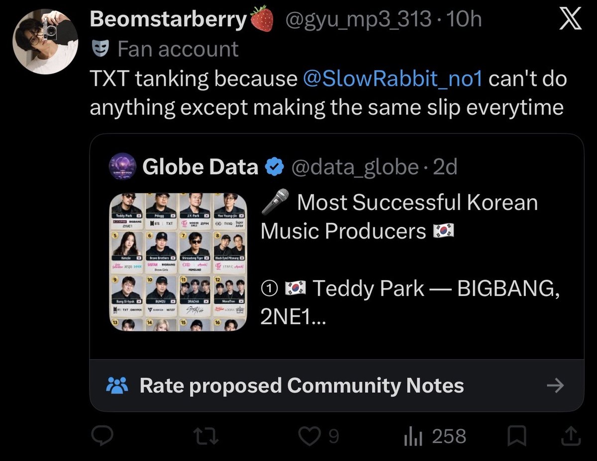txtprotect0403's tweet photo. ‼️ REPORT AND BLOCK ‼️

@/gyu_mp3_313
🔗: https://t.co/nMqu8EXLsQ

A BG akgae who has a history of being vile to both 🦊 and +×+, with posts containing extreme usage of slurs. Block and report the account under h4te and har4ssment / vi0lent speech.

🚫 DO NOT INTERACT JUST RNB 🚫 https://t.co/c8b9s3f3EH