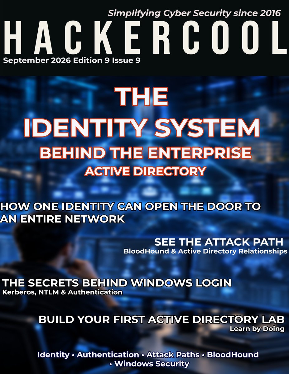 Hackercool_mag's tweet photo. Who can access what across an enterprise and why?

Start thinking beyond individual accounts.

Explore the relationships behind identity and access in our lat-est issue:

Identity &amp; Active Directory
https://t.co/hvbQeJjx1Q

#ActiveDirectory #IdentitySecurity https://t.co/zzxxRyuyfw