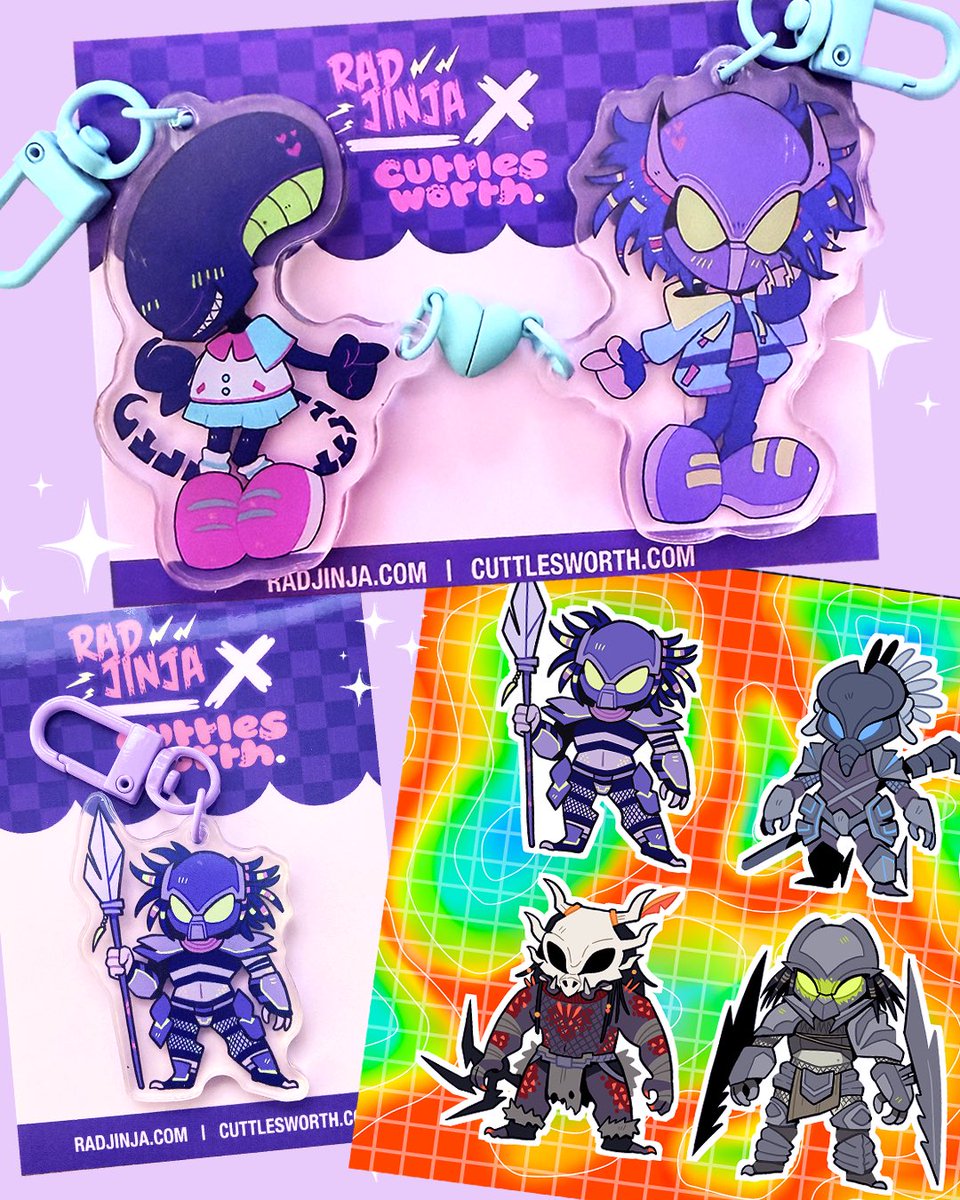 RadJinja's tweet photo. update!! featuring ribbons, yautja and slasher restocks 👌💜 https://t.co/pwPXSfm3mV