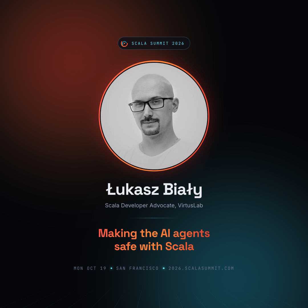 SalarRahmanian's tweet photo. 🎤 Speaker spotlight: @lukasz_bialy , Scala Developer Advocate at @VirtusLab .

"Making the AI agents safe with Scala": stopping an agent from doing what it must never do, without limiting what it can. Meet CapybaraClaw."

🗓️ Mon Oct 19 · SF · 4 days to go
🎟️ Get your ticket: https://t.co/K54RCwwkn2

#Scala #Scala3 #BayAreaScala #SFScala #SanFrancisco #ScalaSummit2026