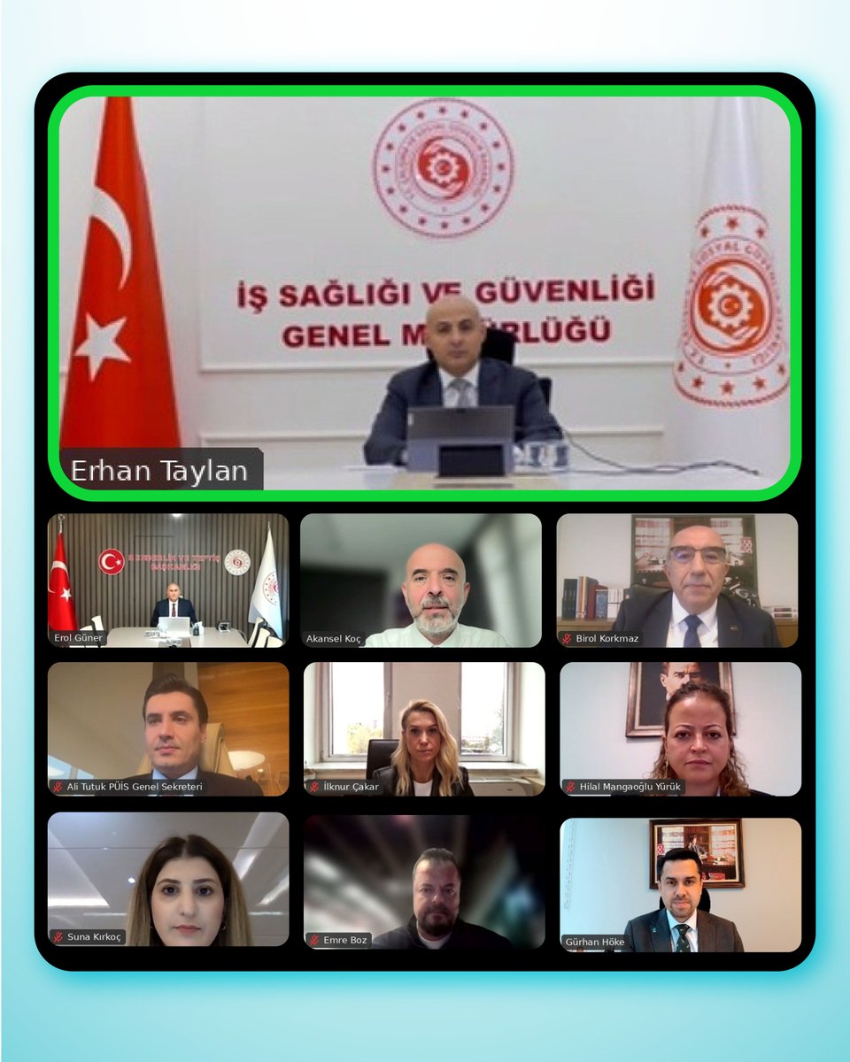 isggmmedya's tweet photo. 5. İSG Sektör Toplantısı Çevrim İçi Olarak Gerçekleştirildi

Herkese açık ve ücretsiz olarak düzenlenen İSG Sektör Toplantıları’nın 2026 yılındaki 5. oturumu, çevrim içi katılımla tamamlandı.

Toplantıda; Genel Müdürlüğümüz, Bakanlığımız Rehberlik ve Teftiş Başkanlığı, Türkiye İşveren Sendikaları Konfederasyonu (TİSK), Petrol Ürünleri İşverenler Sendikası (PÜİS) ile Türkiye Kimya, Petrol, Lastik ve Plastik Sanayii İşverenleri Sendikası (KİPLAS) temsilcileri bir araya geldi.

Toplantının açılış konuşmasını gerçekleştiren Genel Müdürümüz Erhan TAYLAN, kimya sektöründeki iş sağlığı ve güvenliği risklerine dikkat çekti. Konuşmasında iyi uygulama örneklerinin paylaşılmasının önemine de değinen TAYLAN, Genel Müdürlüğümüzün tüm kurumlarla iş birliğine açık olduğunu ifade etti.

Program kapsamında; Çalışma Uzmanımız İlknur ÇAKAR, kimyasalların güvenli depolanması konusunda bir sunum yaptı. Bakanlığımız Rehberlik ve Teftiş Başkanlığı İş Başmüfettişi Hilal MANGAOĞLU YÜRÜK, kimya sektörüne yönelik İSG teftiş uygulamalarına değinerek sektörel değerlendirmelerde bulundu. Toplantıda ayrıca iş güvenliğinde yeni öğrenim modeli ve akaryakıt istasyonlarında İSG uygulamaları başlıkları da detaylıca ele alındı.

Erişim Bilgisi:
Mart 2025’te başlayan İSG Sektör Toplantıları’nın kayıtlarına;
https://t.co/DNTZDvdTqa (Giriş yapıldıktan sonra) > Eğitimler > İş Sağlığı ve Güvenliği > İSG Farkındalık Eğitimleri > 2025-2026 İSG Sektör Toplantıları yolu izlenerek ulaşılabilir.

@csgbakanligi @csgbrtb @Tisk_kurumsal
 #İSG #Kimya #Petrol