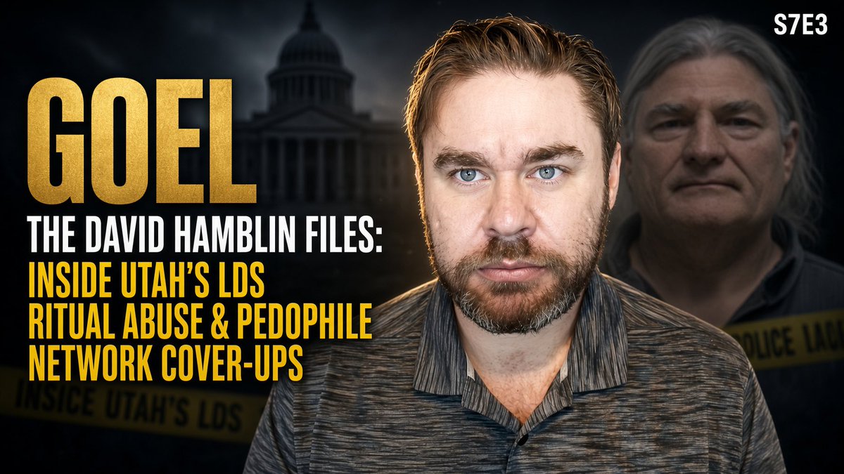 TheEmmapreneur's tweet photo. 🎙️PREMIERING TONIGHT 10.15 AT 6PM CST: “GoEl - The David Hamblin Files: Inside Utah's LDS Ritual Abuse &amp; Pedophile Network Cover-Ups” 🗂️⛓️‍💥

FOLLOW GOEL 👉🏼 @GoEl1830 

🔗YOUTUBE:
https://t.co/qlJMglJcdV

🔗RUMBLE:
https://t.co/OiaTm2RAGy https://t.co/K2YvnQJn39
