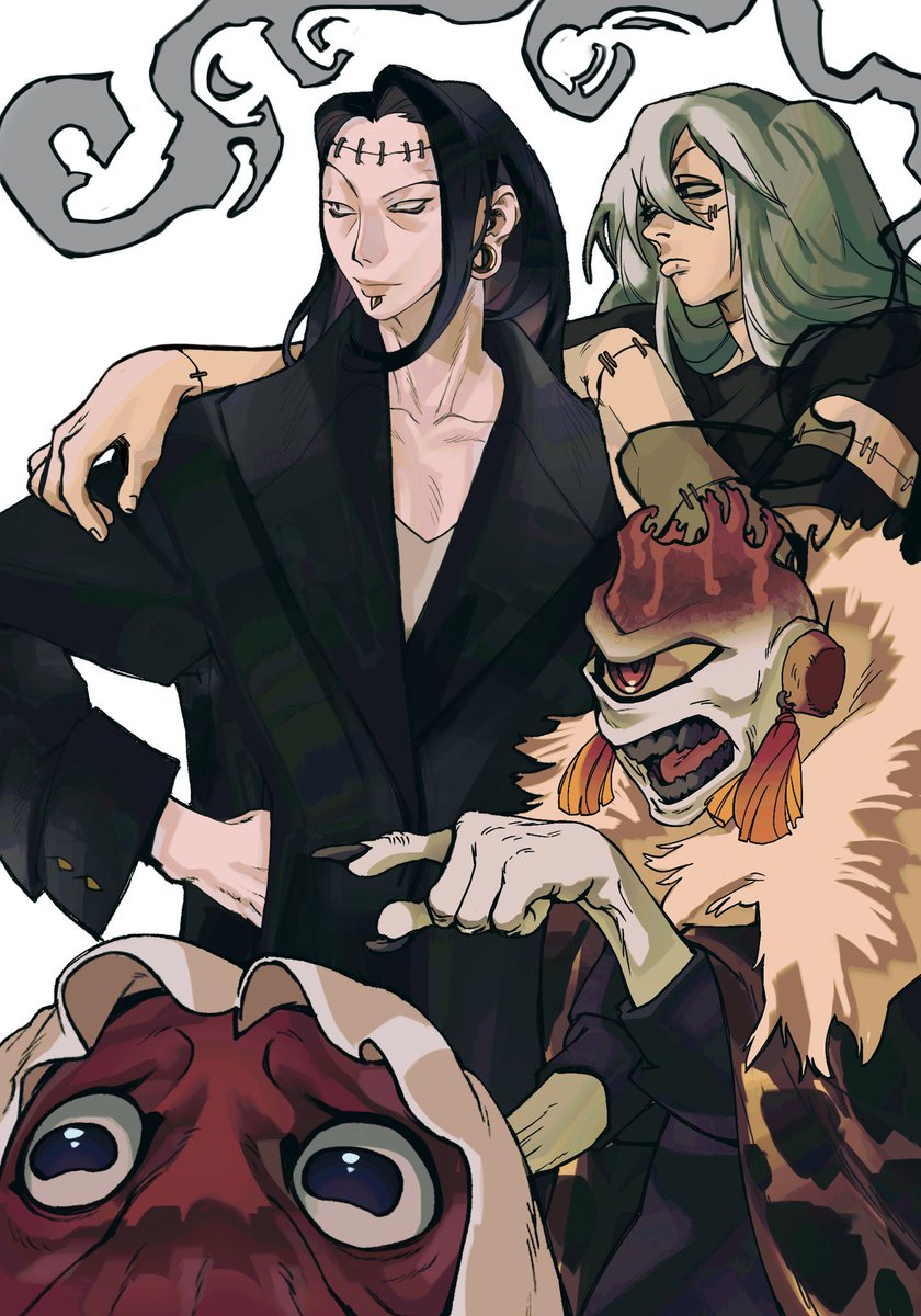 ohmeiios's tweet photo. my kenjaku art in oct 2025 vs oct 2026 https://t.co/EoiJvBjY5r