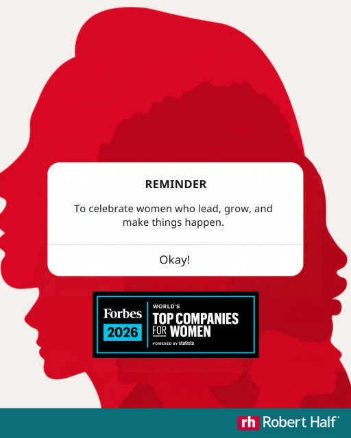 AldridgeTo93003's tweet photo. Proud to be a part of #RobertHalf, who has once again been selected as a Forbes World’s Top Company for Women! 🙌 #LifeAtRH https://t.co/JlsOjJXHBf