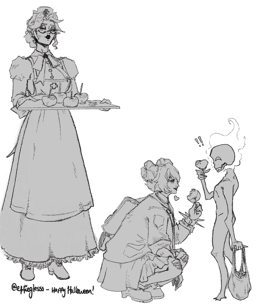 EffieGlasss's tweet photo. happy halloween!
#wip #deadlock #voteharrow https://t.co/6GrcsUTc7u