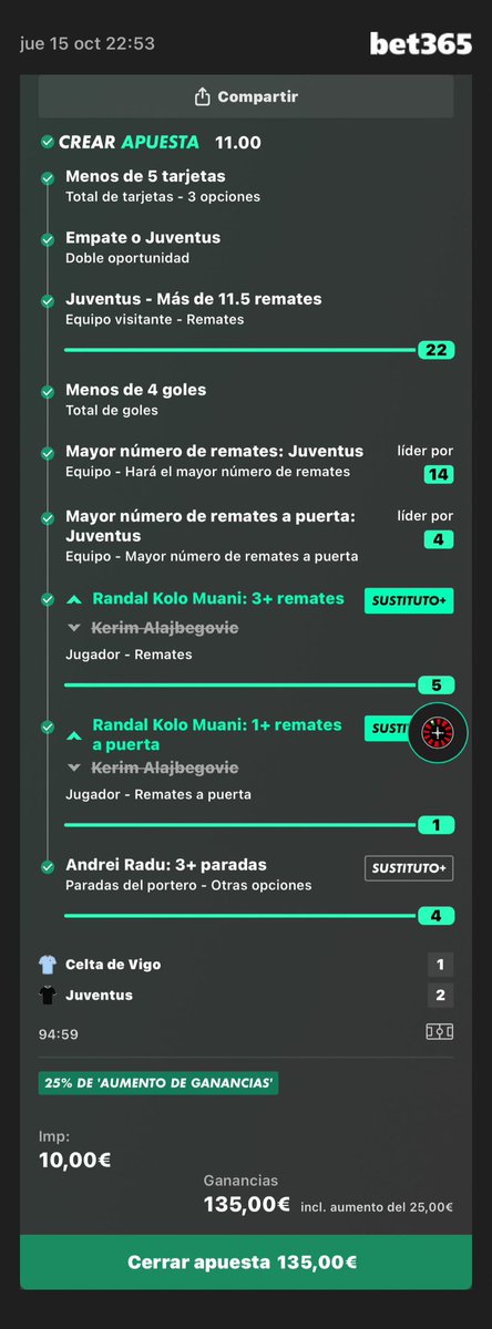 WSKEDGE's tweet photo. SI, SI, SI!!! ✅ ✅ ✅ 

Nuestra FUNBET dentro y los dos picks del Celta también verdeeeee ✅ 

📲 https://t.co/wKWXuhOBWq https://t.co/L3XdqK01vD