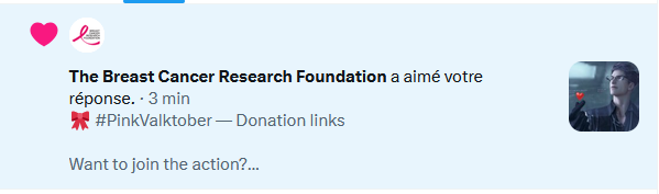 Peroroprincess's tweet photo. OMG 😭🩷 The Breast Cancer Research Foundation just liked our #PinkValktober post!!

LOOK AT OUR WOLF SPREADING POSITIVITY AND DOING GOOD THINGS!! 🐺🎀 AWOOOOO !!!

Let's keep spreading awareness, kindness and love in Valko's name! Every little action matters! 💗

#BringValkoBack #ValkoIsLoved #NoValkoNoMoney