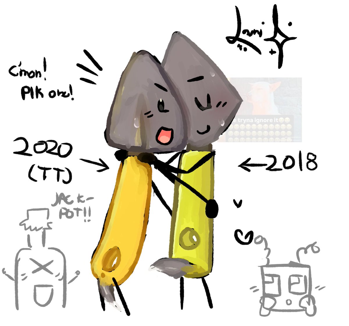 Lauriwhezer0's tweet photo. どっちにするの？ #nsfw #osc #osctwt #art #selfcest #objectterror https://t.co/meuJuNQD68