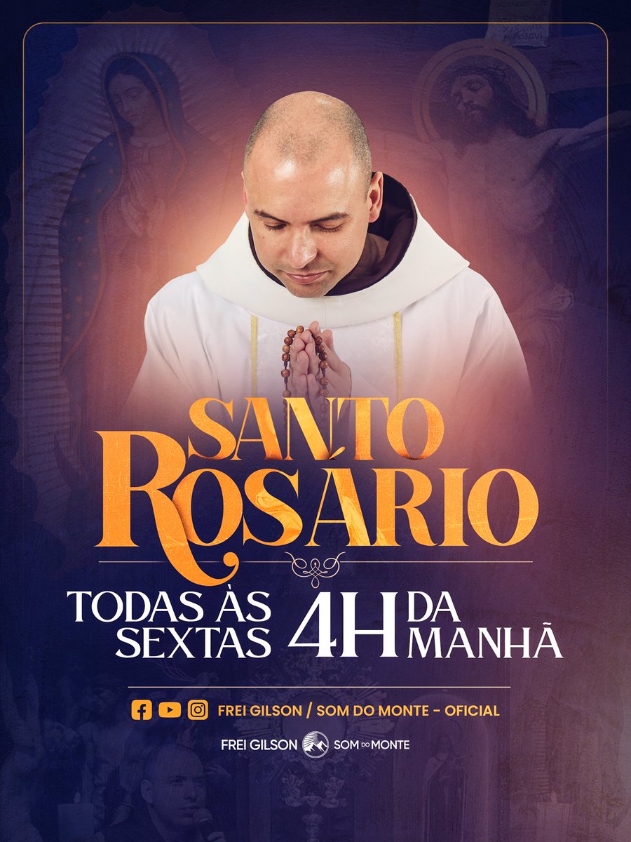 FreiGilsonCMES's tweet photo. Daqui a pouco, às 4h da manhã, estaremos juntos para rezar o Santo Rosário! 🙏
Será uma alegria rezar com você em mais uma madrugada de oração.

Me conta aqui nos comentários: quem já está animado para rezar conosco? https://t.co/heXffmTukV