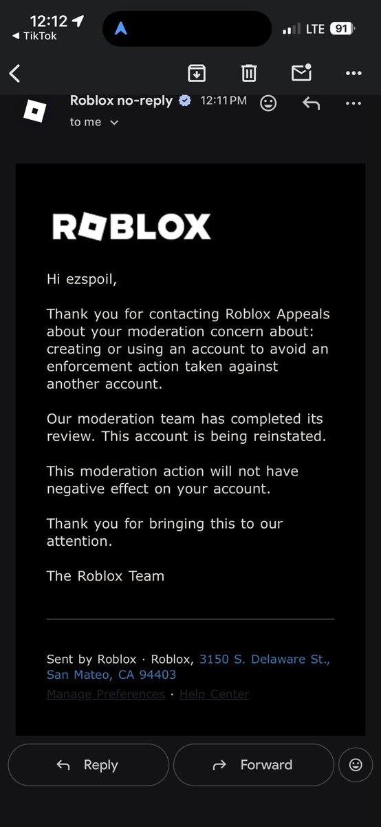 aliyahkp40's tweet photo. day 24 i’ve been fighting for my roblox account for weeks and keep getting nowhere. my termination makes no sense, especially when my appeals were accepted but nothing changed. all i want is a fair review and my account back. user ezspoil @Roblox @RobloxDevRel @DavidBaszucki https://t.co/vWVs4CSfuo