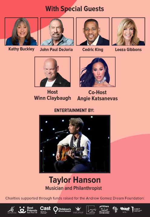 WinnClaybaugh's tweet photo. For our @PaulMitchellEdu schools 23rd FUNraising Gala, here's the incredible lineup. Can't wait to see the 600+ attendees Sunday evening (including 100 students and team members who each raised a minimum of $3000!), along with our many celebrities and supporters. https://t.co/5G3oOYjTU2