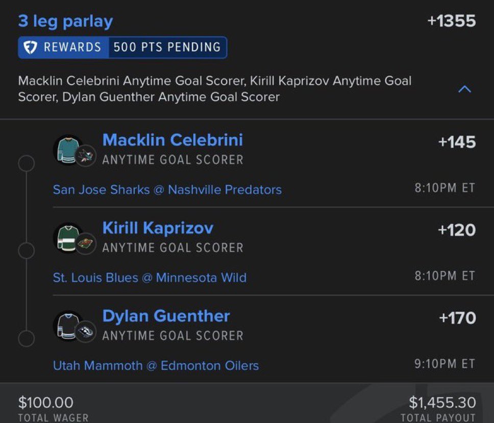 MAZIPICKS7fub's tweet photo. A great bet to turn $100 into 1.4k betting on hockey today 
@Playbook https://t.co/Mu30AmZKJM