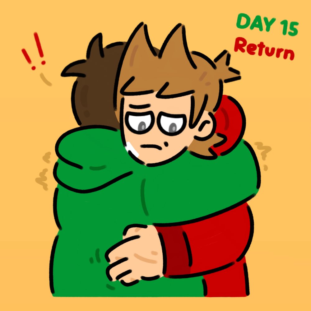 rejectclone's tweet photo. #Eddtober2026 : Day 15 - Return! 🏠❤️

Edd was just so overjoyed to see that Tord was now back home, that he had to restrain himself from trembling so hard while hugging him. It had been SO long….. 

If only Edd knew that he’d hug Tord for the very last time that fateful day. https://t.co/haxjCTnhza