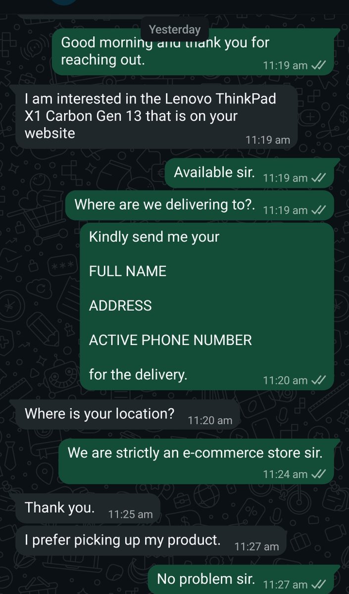 neo_officialll's tweet photo. I paid my dues sir. I am Neo, i have nothing to prove anymore.

If you are too skeptical to purchase from an online vendor or an e-commerce brand then visit a physical store and buy from there. 

When people come to me and exercise doubts, I encourage them to buy from a physical store and i do not hold it against them. I have never begged for patronage even when I was still beginning and I am not about to do so at this level.

However, what you will not do is bleed on who did not cut you. I have done over 1,000 orders here generating N2bn+ in revenue in under 18 months without a single negative review. You might not understand the level of grit, pressure, commitment and sacrifice involved but maybe you should ask questions.

Hardworking and honest people should not be made to pay for the sins of others. I hate it when people project on me or make me pay for what i did not do. Not in relationships and certainly not in business.

Once again, I have paid my dues and this deal is a big testament of that. You either trust me or not waste my time. I have customers and big brands to attend to.