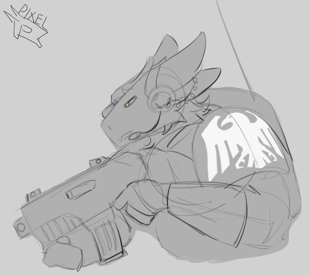 BloodShamanPxl's tweet photo. Piksal but #ravenguard https://t.co/BeCoJ7pw1k