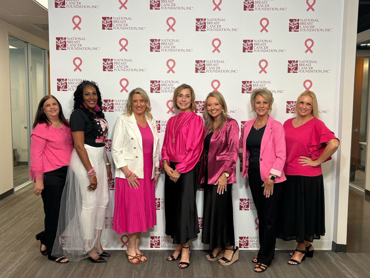 NBCF's tweet photo. Partnering in style! 💖 Earlier this month, our friends at CATO Corporation (@CatoFashions, @VersonaStores, and @ItsFashionStore) came to NBCF HQ to see the impact of their contributions. Since 2022, CATO Corporation has donated over $3 million to our programs and services, directly impacting women and families facing breast cancer. We are so grateful for their continued support of our mission!