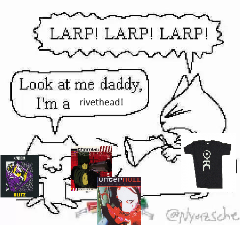 cath0de's tweet photo. seeing my 14 year old son say he's a rivethead but their favorite album is blitz by kmfdm instead of an 80s first wave industrial classic like einsturzende neubauten's halber mensch or spk's leichenschrei https://t.co/4ioKVSZXr5