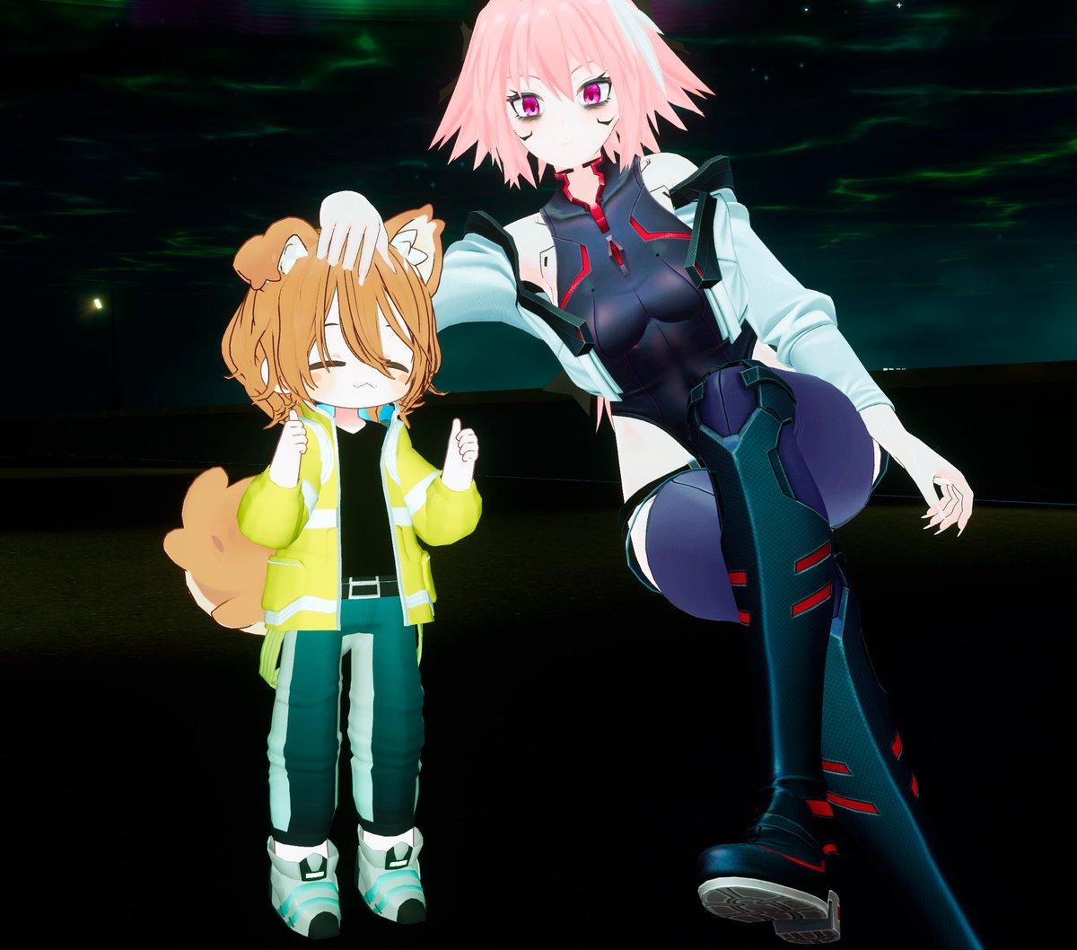 rin_exe's tweet photo. Got to be silly with the amazing @virtual_lya https://t.co/ZON0lMSeDK