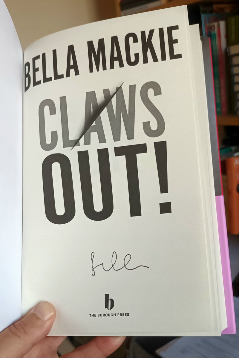 Biggreenbooks's tweet photo. "Claws Out", the new wickedly entertaining thriller from Bella Mackie

'Such wicked fun. A darkly delicious mystery and sharply observed satire in one wildly entertaining package'

Order one HERE!

https://t.co/0hLDOTCHHa https://t.co/el8QEuCexd