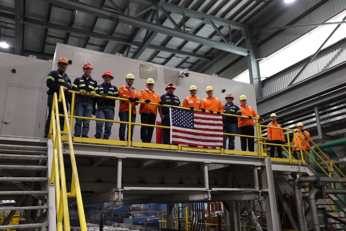 RepJeffHurd's tweet photo. Steel made in Pueblo helps keep America moving.

I joined @Sonderling47 at Rocky Mountain Steel Mills to see the skilled work behind the rail produced here and shipped across the country.

Pueblo has been making steel for generations. That history still matters, but so does its future.

American manufacturing depends on skilled workers, reliable energy, and communities willing to keep building things here at home.

Thanks to Secretary Sonderling, Eric Shuster, and the Rocky Mountain Steel team for the tour. #CO03 #ILovePueblo