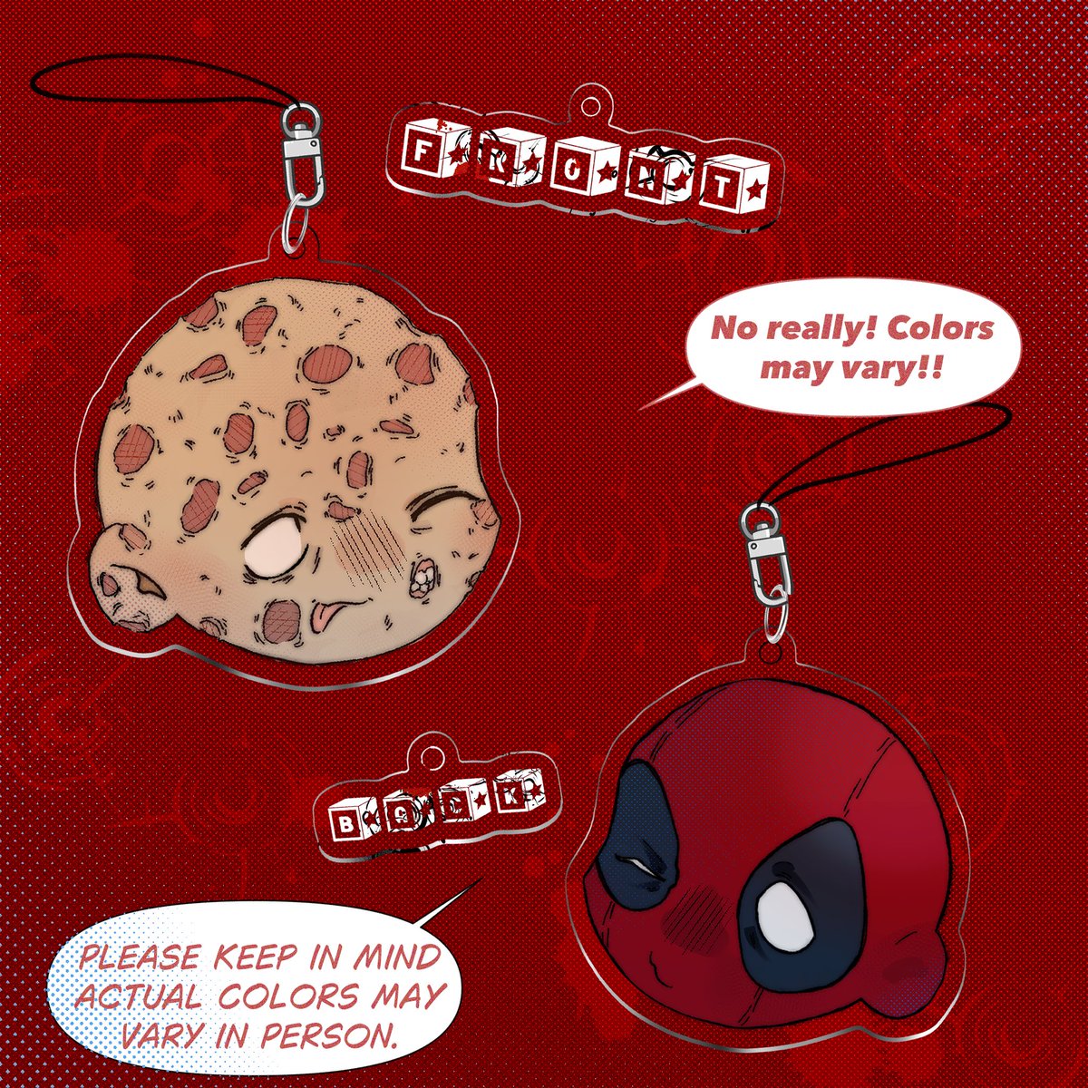 wiiferot's tweet photo. Spideypool charms up and running!! #spiderman #deadpool https://t.co/wtQ2OZLa0k