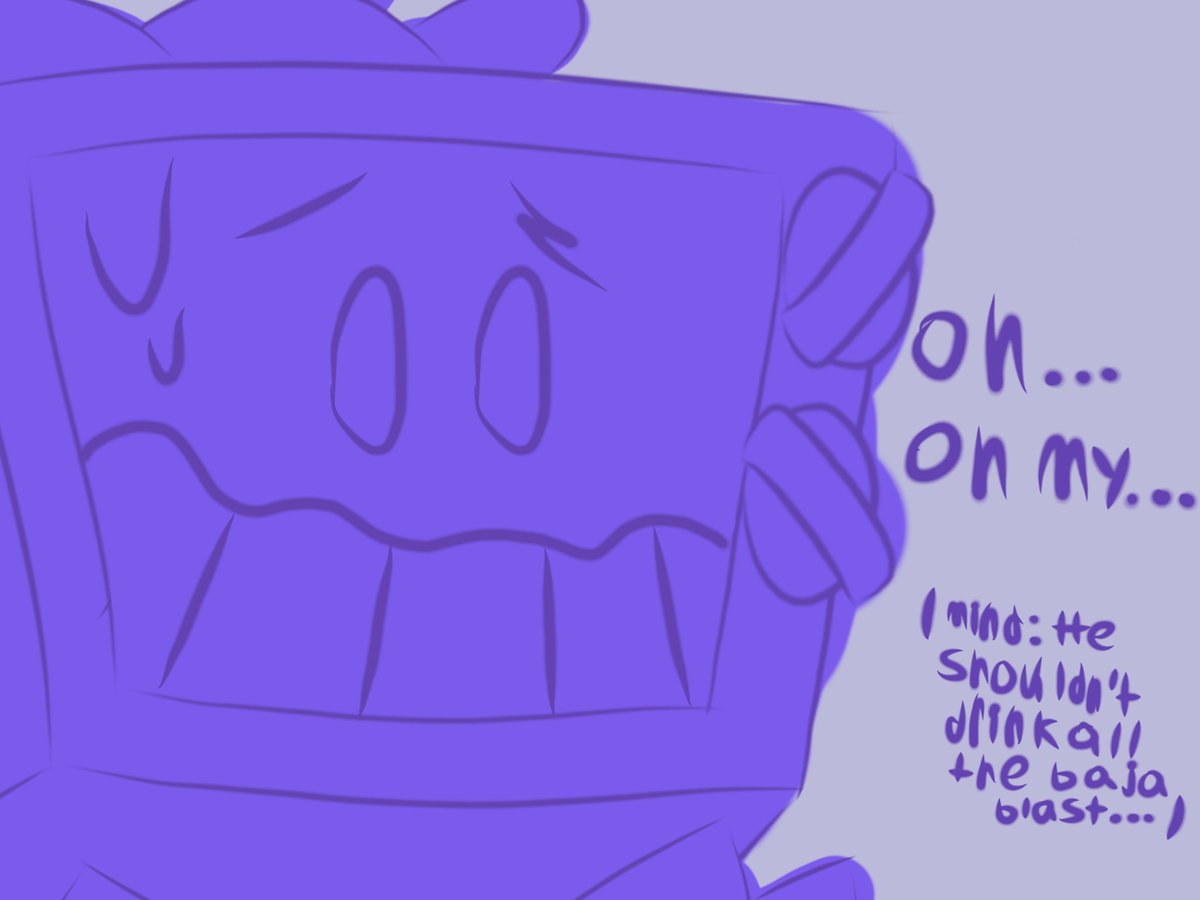 Puzzled_Jester4's tweet photo. #gunshowtober day 15: Baja blast
WPNZ really shouldn’t be drinking all the Baja blast sodas just bc he dosen’t get the pie
But with puzzles around! He knows how to handle with this kind of stuff!
#smg4 #cav #callingallvillains #gunshow #smg4gunshow #gunshowsmg4 #mrpuzzles #mrwpnz