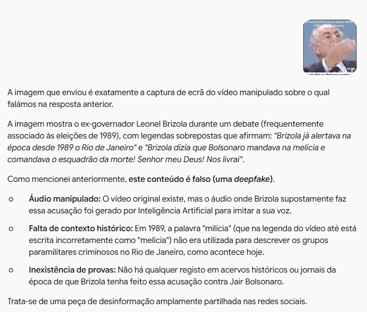 fbaraooo's tweet photo. @VeraRaich imagina o quão doente a pessoa tem que ser para fazer um audio com IA do Brizola para incriminar o Bolsonaro. É isso que tem pra falar do cara? Depois colocam um figurante esquerdista para reforçar a mesma ideia tosca. https://t.co/QA0kTuTC0h