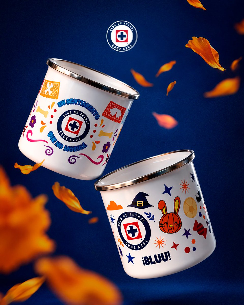 CruzAzul's tweet photo. ¡Llegó una de nuestras épocas favoritas del año! 💙

Día de Muertos y Halloween llegan a nuestra Tienda con pocillos y stickers de temporada que no te puedes perder. 👻✨

📍 Encuéntralos en tienda física de La Noria. https://t.co/IGLLWEOnRc