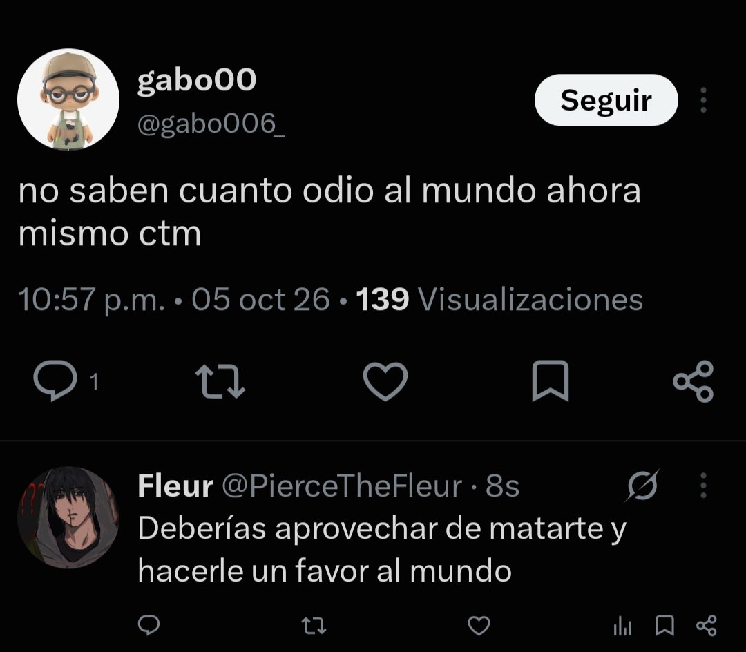 PierceTheFleur's tweet photo. El chancho conchetumare le hablaba a mi polola diciendo que era interesante sale para allá guatón reculiao más encima el pene terrible chico debería aprovechar de hacerle un favor al mundo y matarse de la manera más dolorosa que encuentre ojalá grite como chancho pq eso es oink https://t.co/ipmYrGVJVW
