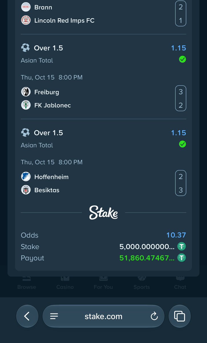 Mrbankstips's tweet photo. 10 odds ✅✅✅✅

$51.8k in the bag ✅✅✅ https://t.co/Ozkpb8HKjX